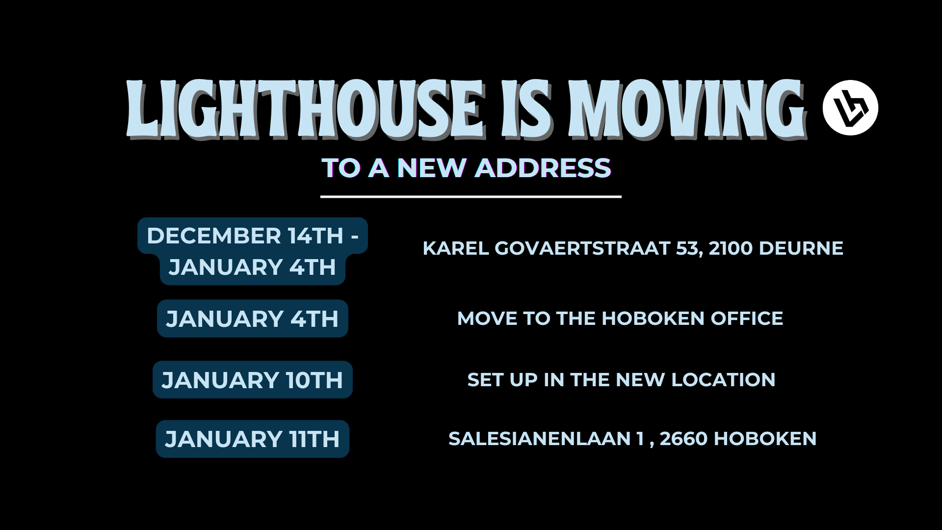 Dates LH is moving